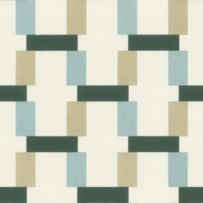 Papier peint vinyle grainé sur intissé Pascal motifs géométriques vert L.1,01 x 0,53m Rasch