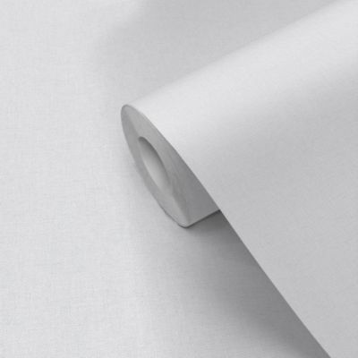 Papier peint vinyle grainé sur intissé uni tweed gris L.1001 x l.53cm Ugèpa
