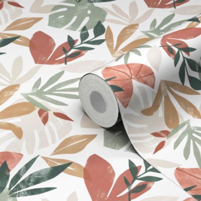 Papier peint vinyle intissé Ajatar feuillage multicouleurs L.1000 x l.53cm GoodHome