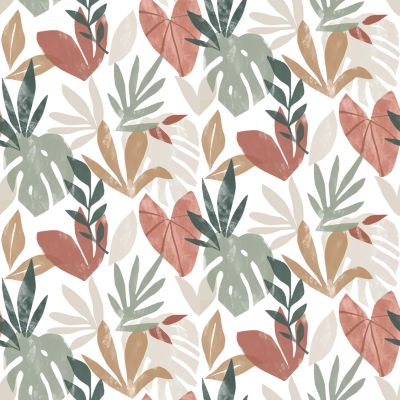 Papier peint vinyle intissé Ajatar feuillage multicouleurs L.1000 x l.53cm GoodHome