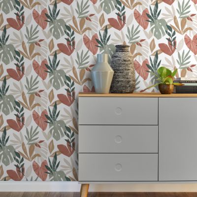 Papier peint vinyle intissé Ajatar feuillage multicouleurs L.1000 x l.53cm GoodHome
