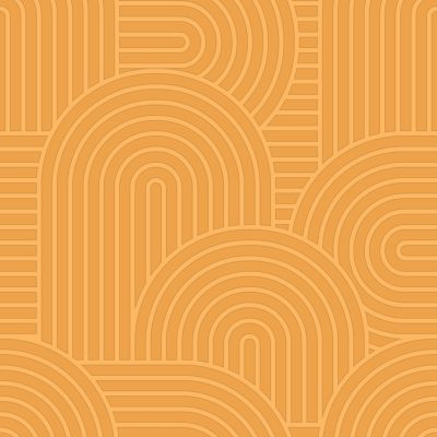 Papier peint vinyle intissé arche géométrique GoodHome jaune L.10m x l.53cm