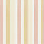 Papier peint vinyle intissé Cuisines & Bains Lutece mat et satiné rayures rose, jaune, blanc l.1005 x l.53 cm
