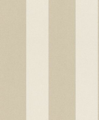 Papier peint vinyle intissé expansé Emilie rayures beige L.1005 x l.53cm Rasch