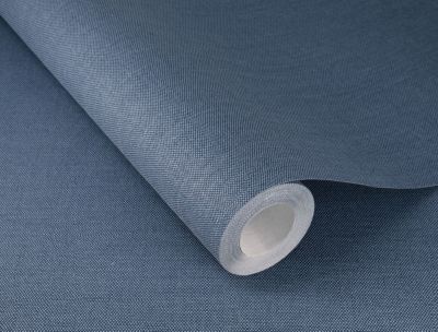 Papier peint vinyle intissé expansé pointe bleu marine L.1001 x l.53cm Rasch