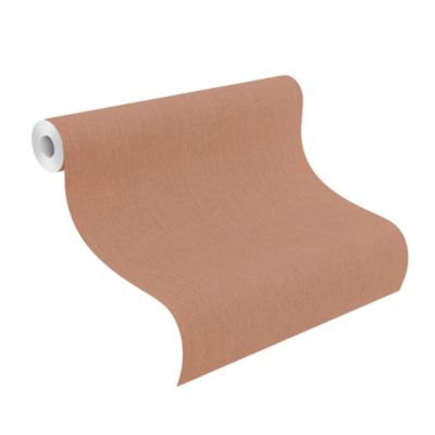Papier peint vinyle intissé expansé pointe terracotta L.1001 x l.53cm Rasch