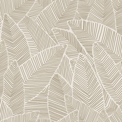 Papier peint vinyle intissé Gebu GoodHome motif palmier beige L. 10,05m x l. 0,53m