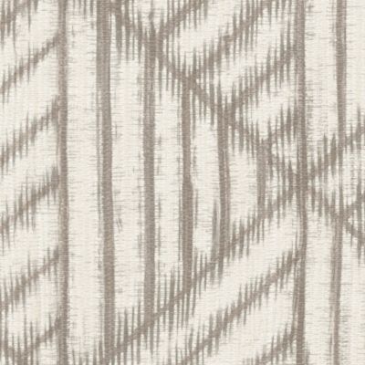 Papier peint vinyle intissé géométrique Abaca nomade gris beige L.1005 x l.53cm Lutèce