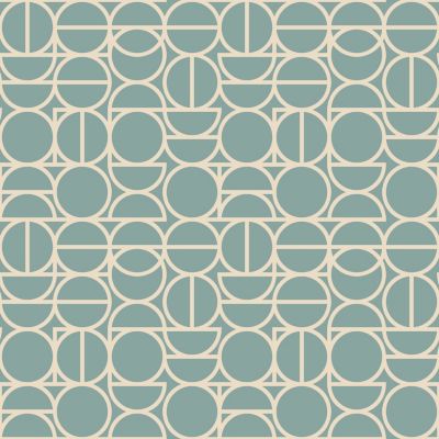 Papier peint vinyle intissé géométrique GoodHome vert L.10m x l.53cm