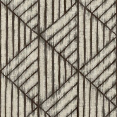 Papier peint vinyle intissé géométrique Nomade marron L.1005 x l.53cm Lutèce
