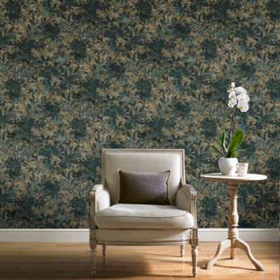 Papier peint Vinyle Intissé GoodHome Ammo Sarcelle foncé