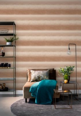 Papier peint Vinyle intissé GoodHome Arugam beige l.53 x H.1000 cm