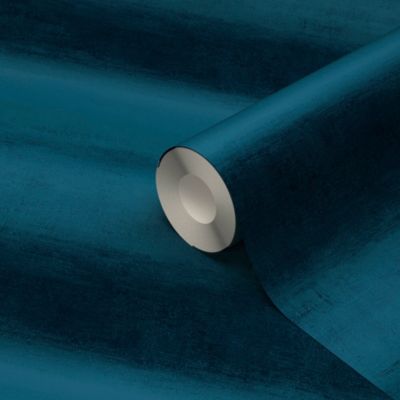 Papier peint Vinyle intissé GoodHome Arugam bleu foncé l.53 x H.1000 cm