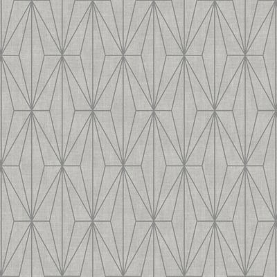 Papier peint Vinyle Intissé GoodHome Aytasi argent