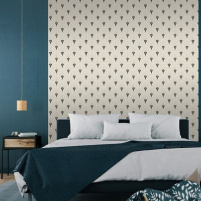 Papier peint Vinyle Intissé GoodHome Celsia blanc