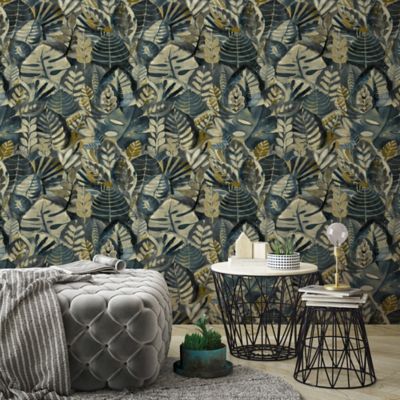 Papier peint vinyle intissé GoodHome Charcoal