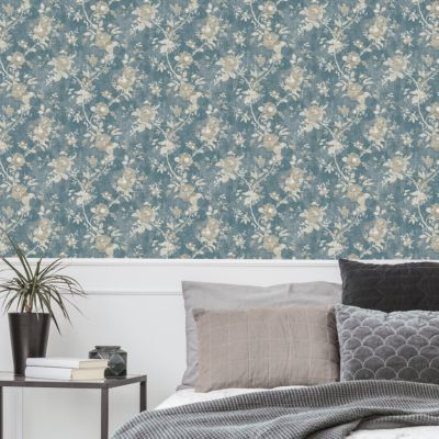Papier peint Vinyle Intissé GoodHome Cuart ble