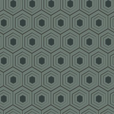 Papier peint Vinyle Intissé GoodHome Draba vert et noir