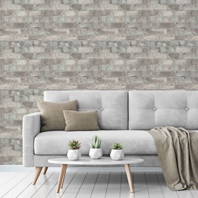 Papier peint Vinyle Intissé GoodHome Elba rose poudré