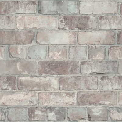 Papier peint Vinyle Intissé GoodHome Elba rose poudré