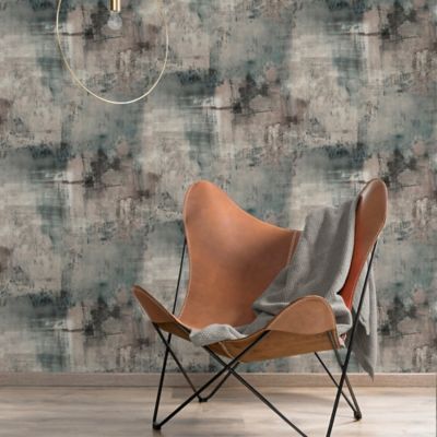 Papier peint Vinyle Intissé GoodHome Elmas gris
