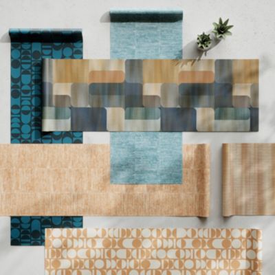 Papier peint Vinyle intissé GoodHome Fulong multicolore l.53 x H.1000 cm