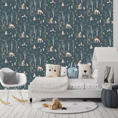 Papier peint Vinyle Intissé GoodHome Iris gris