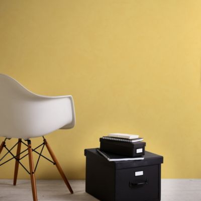 Papier peint Vinyle Intissé GoodHome Izier ocre