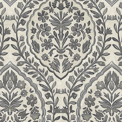 Papier peint Vinyle Intissé GoodHome Kunz gris