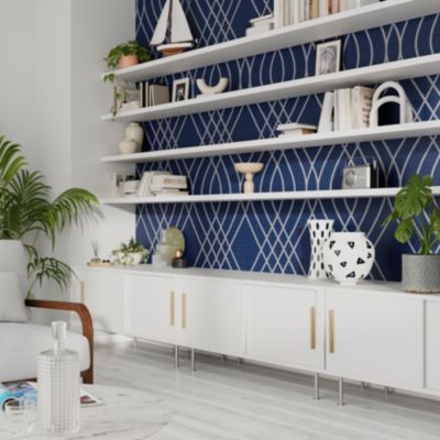 Papier peint Vinyle Intissé GoodHome Mavi ble