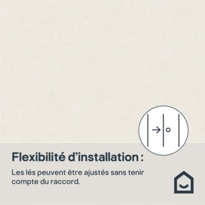 Papier peint Vinyle Intissé GoodHome Moivre beige clair