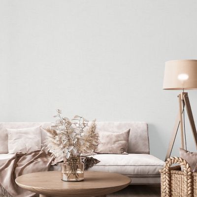 Papier peint Vinyle Intissé GoodHome Moivre blanc