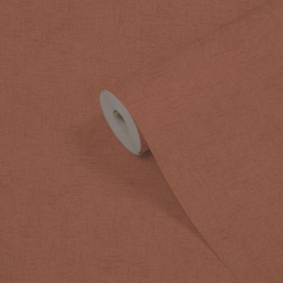 Papier peint Vinyle Intissé GoodHome Moivre Terracotta