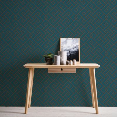 Papier peint Vinyle Intissé GoodHome Nimie vert
