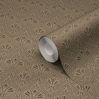 Papier peint Vinyle Intissé GoodHome Obol noir