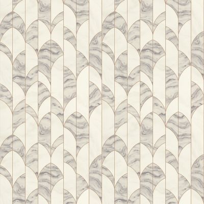 Papier peint Vinyle Intissé GoodHome Oldu blanc