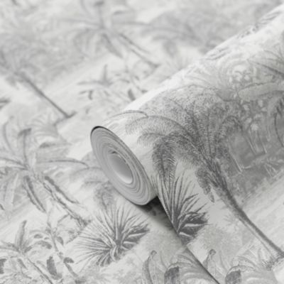 Papier peint Vinyle Intissé GoodHome Onyk gris