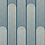 Papier peint Vinyle intissé GoodHome Pawnee bleu canard l.53 x H.1005 cm