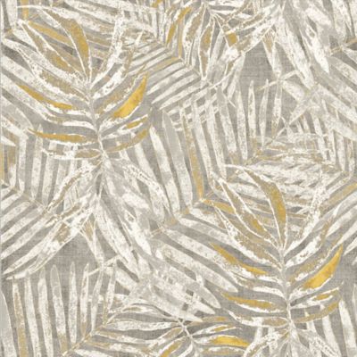 Papier peint Vinyle Intissé GoodHome Perod beige et jaune