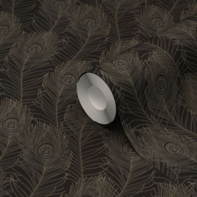 Papier peint Vinyle Intissé GoodHome Sedef noir