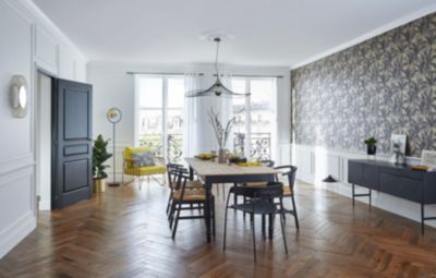Papier peint Vinyle Intissé GoodHome Septa or et tabac