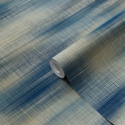 Papier peint Vinyle intissé GoodHome Soboba bleu l.53 x H.1000 cm