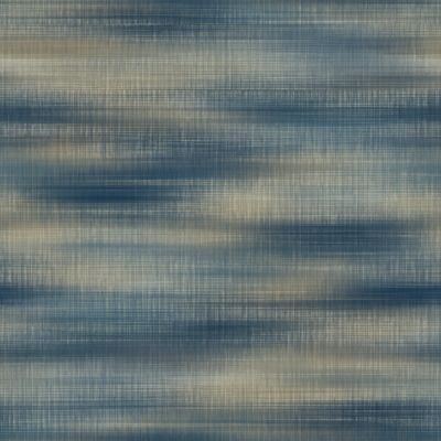 Papier peint Vinyle intissé GoodHome Soboba bleu l.53 x H.1000 cm