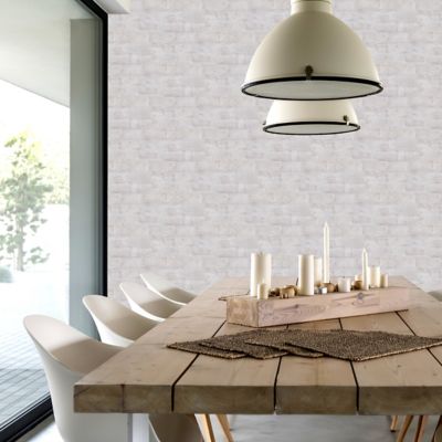 Papier peint Vinyle Intissé GoodHome Yakut blanc
