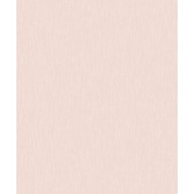 Papier peint vinyle intissé Les aventures latte uni rose L.1005 x l.53cm Lutèce