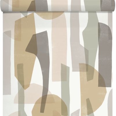 Papier Peint Intissé Vinyle LUTECE - Effet Bois Gris - Neuf En Rouleau