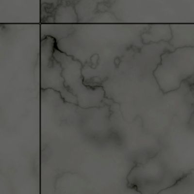 Papier peint vinyle intissé Reality Iv Lutece mat et satiné carrelage, effet marbre gris, noir l.1005 x l.53 cm