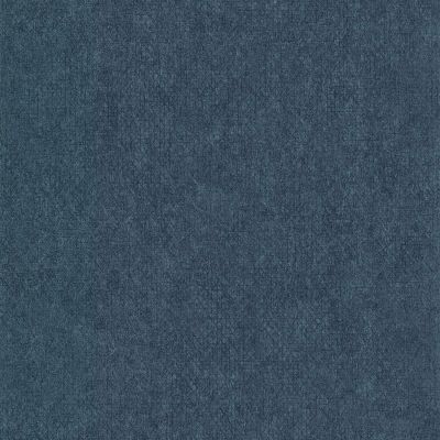 Papier peint vinyle intissé Reality Iv Lutece mat et satiné ecorce, faux uni bleu pétrole, bleu l.1005 x l.53 cm