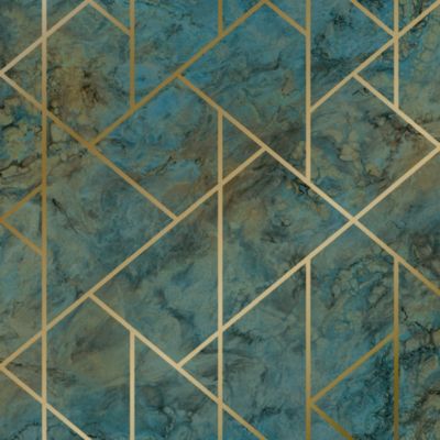 Papier peint vinyle intissé Samish vert GoodHome L.10m x l.53cm