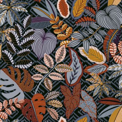 Tapisserie Murale - Soleil Et Lune - 200x150 CM - Polyester - Design Contemporain - Noir